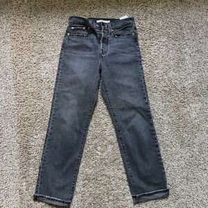 Levi's Gray Straight Jeans Classic Style